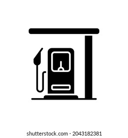 Gasistation-Symbol in Vektorgrafik. Logotyp
