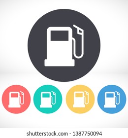 gas station icon vector. lorem ipsum Flat Design JPG