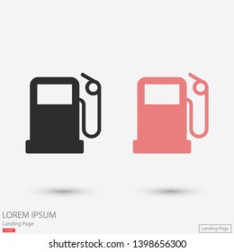gas station icon vector. lorem ipsum Flat Design JPG