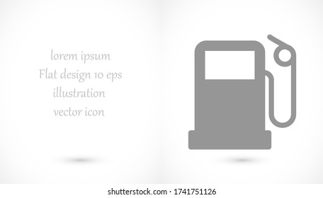 vector de icono de la estación de gas. lorem ipsum Flat Design JPG