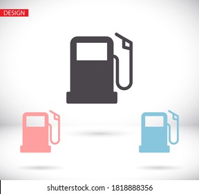 gas station icon vector. lorem ipsum Flat Design JPG
