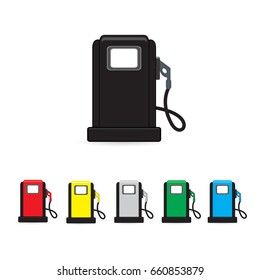 gas station icon vector on white background