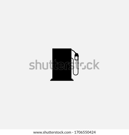 gas station icon.gas station vector on gray background