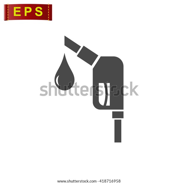 gas station icon, vector gas pump sign, isolated\
petrol station symbol