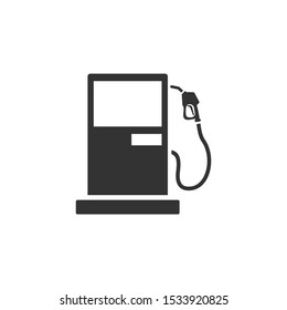 gas station Icon vector sign isolated for graphic and web design. gas station symbol template color editable on white background.