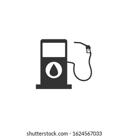 gas station Icon vector sign isolated for graphic and web design. gas station symbol template color editable on white background.