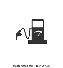 gas station Icon vector sign isolated for graphic and web design. gas station symbol template color editable on white background.