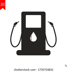 Gas station icon vector, sign