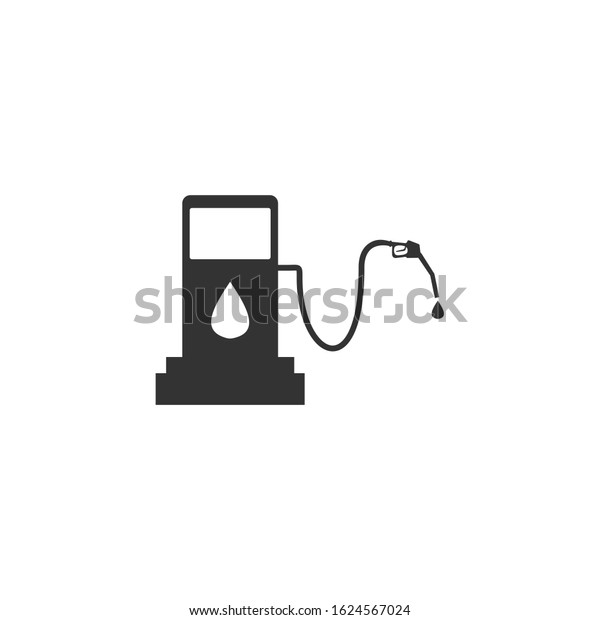 gas station Icon vector sign isolated for\
graphic and web design. gas station symbol template color editable\
on white background.
