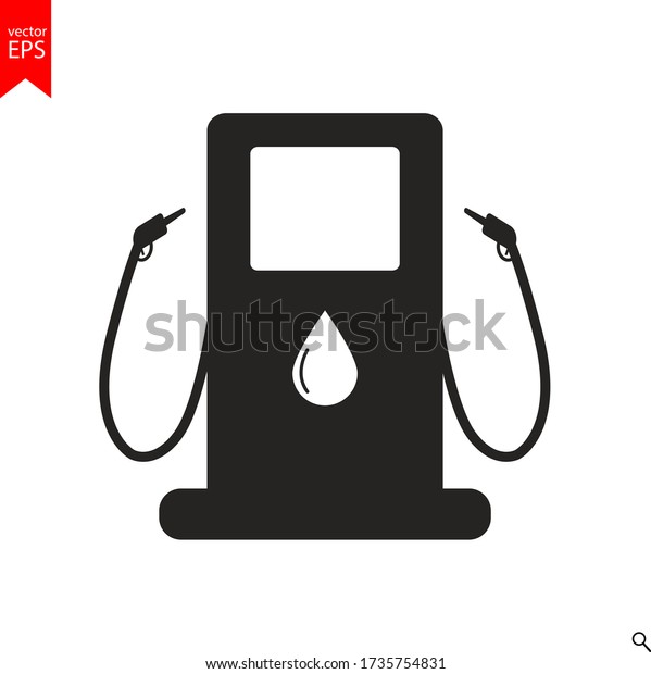 Gas station icon vector,\
sign