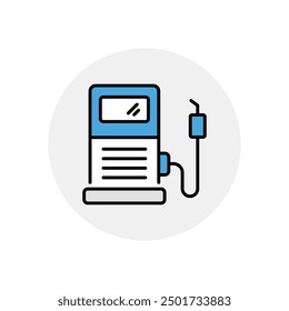 Gas Station icon vector stock illustration