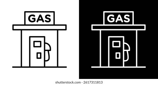 Gas station icon vector for web and mobile app. Symbol isolated.