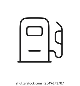 Diseño web del icono de la gasolinera en Vector
