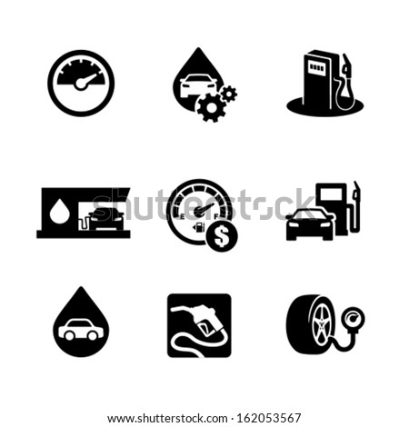 Gas station icons