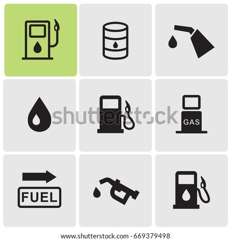 Gas station icons