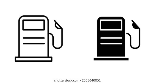 Gas station icons for app and websites.