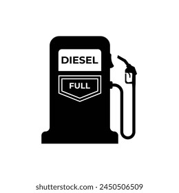 Gas Station icons. Fuel, gas, gasoline, oil, petrol signs. Vector illustration.