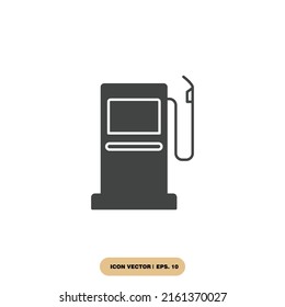 gas station icons  symbol vector elements for infographic web