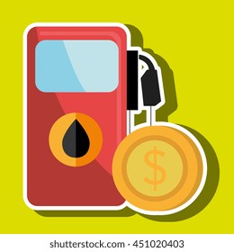 gas station isolated icon design, vector illustration  graphic 