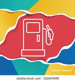 gas station line icon