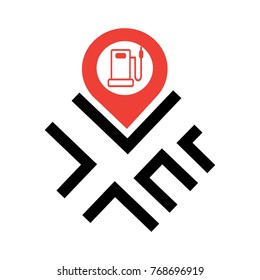 Gas station location icon