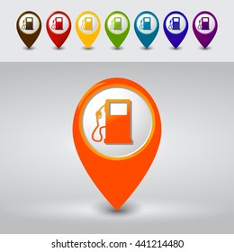 Gas Station Location Set Pointer