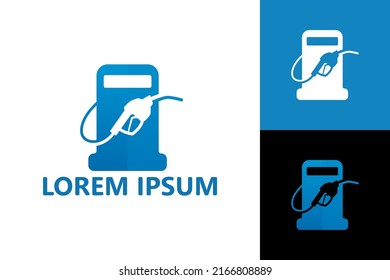 Gas station logo template design vector