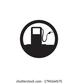 gas station logo vector template illustratiion design