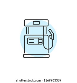 Gas Station Modern Simple Vector Icon