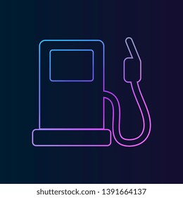 Gas station nolan icon. Simple thin line, outline vector of Energy icons for UI and UX, website or mobile application