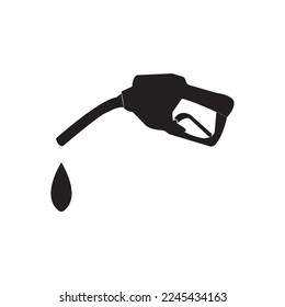 gas station nozzle icon vector illustration logo design