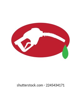diseño de imagen vectorial del icono de la estación de gas