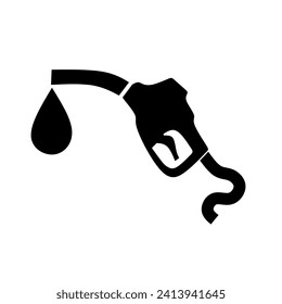 Gas station nozzle icon vector with flat design. gas station icon