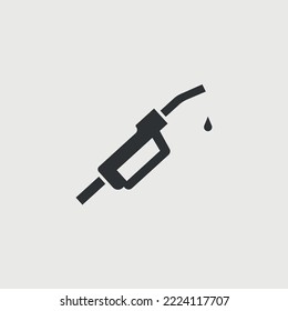gas station nozzle pump vector icon gasoline