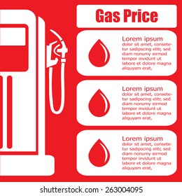 gas station price display. Vector EPS 10. 