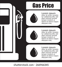 gas station price display. Vector EPS 10. 
