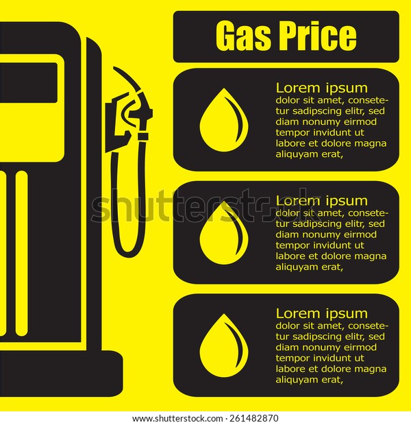 gas station price\
display. Vector EPS 10. 