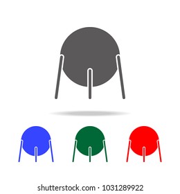 Gas station propane storage icon. Elements in multi colored icons for mobile concept and web apps. Icons for website design and development, app development on white background