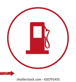 gas station. refueling icon.