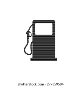 gas station sign  - vector icon