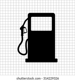 gas station sign  - vector icon