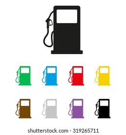 gas station sign  - vector icon