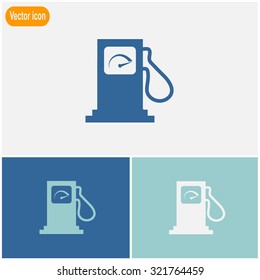 Gas station sign - vector icon.