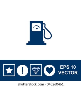 Gas station sign - vector icon.