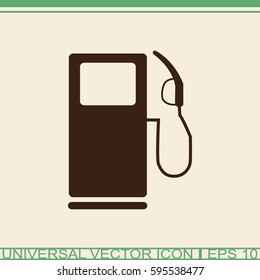 Gas station sign - vector icon.