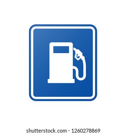Gas station sign vector image