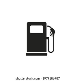 Gas station sign Vector isolated simple icon.