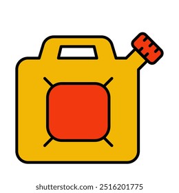 Gas station with simple icon collections