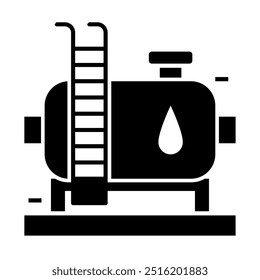 Tankstelle mit einfachen Symbolsammlungen