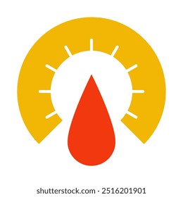 Gasolinera con colecciones de iconos simples